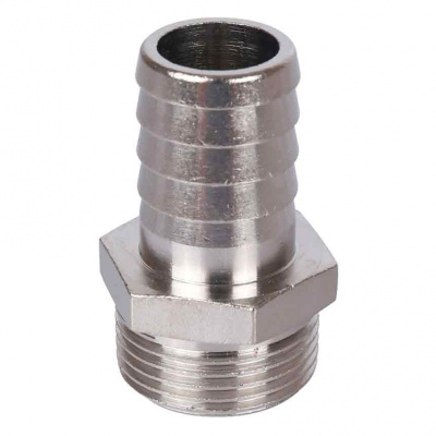 Штуцер никелированный Stout НР 3/4"x20