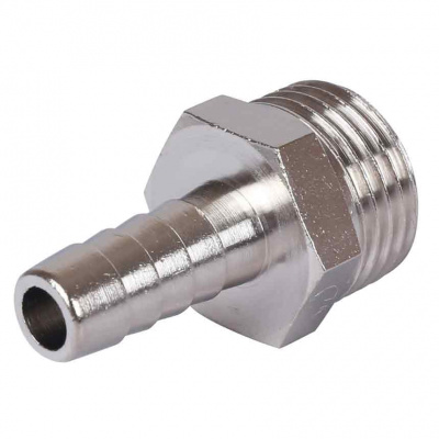 Штуцер никелированный Stout НР 1/2"x25