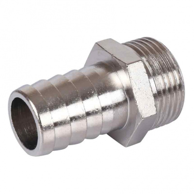 Штуцер никелированный Stout НР 3/4"x25